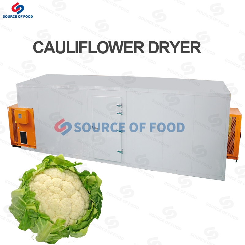 Cauliflower dryer to air energy heat pump dryer