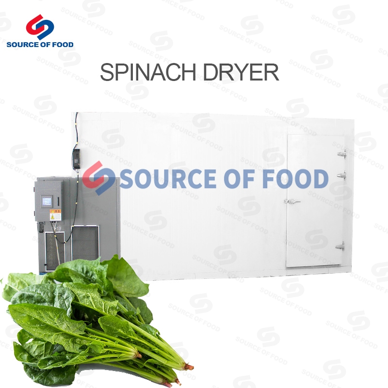 The spinach dryer belongs to the air heat pump dryer