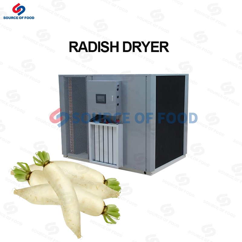 Our radish dryer for sale to abroad uses the inverse Carnot principle.