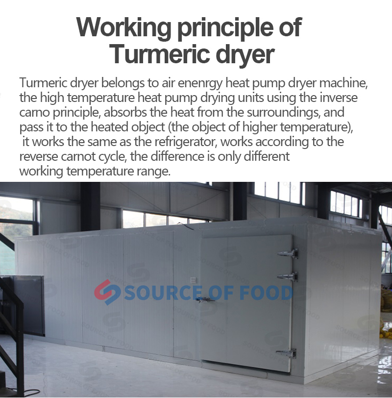 Turmeric dryer is very popular in Southeast Asia