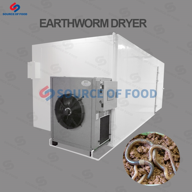 Earthworm dryer belongs to air-energy heat pump dryer