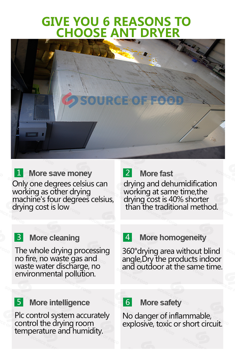 Ant dryer belongs to air-energy heat pump dryer