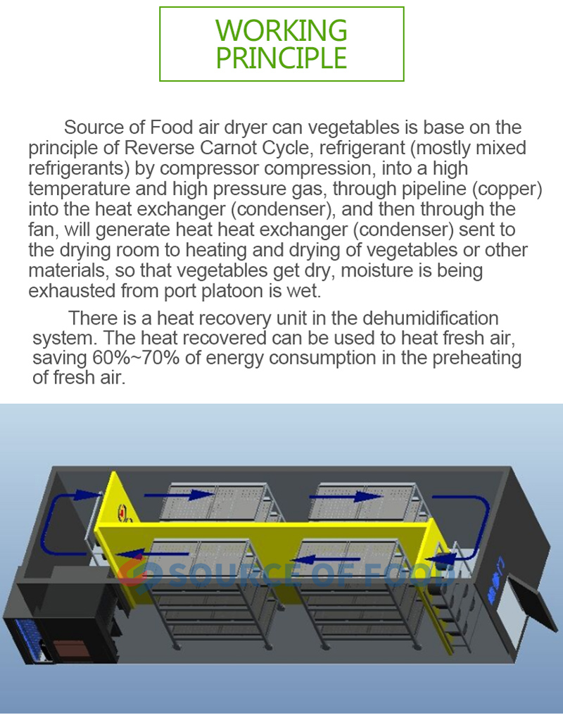 Forsythia dryer and Selfheal dryer are belongs to air energy heat pump dryer