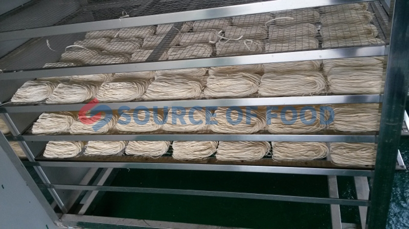 After drying in our noodles dryer is easy to store