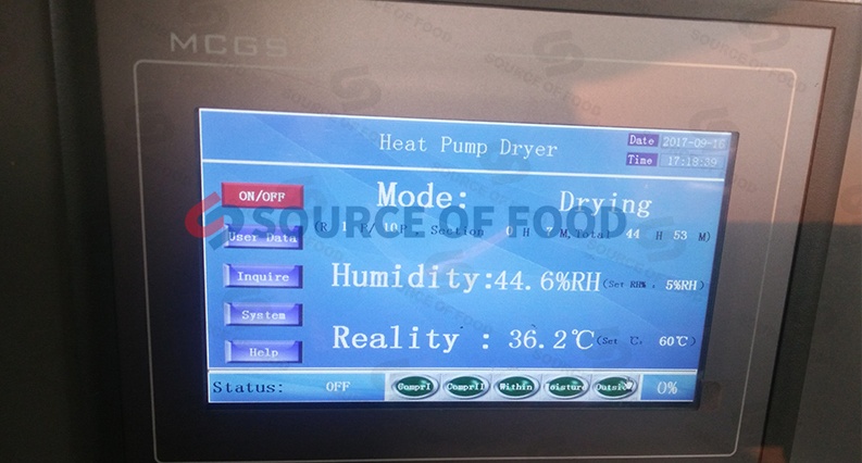 Our strawberry dryer equipment belongs air energy heat pump drier