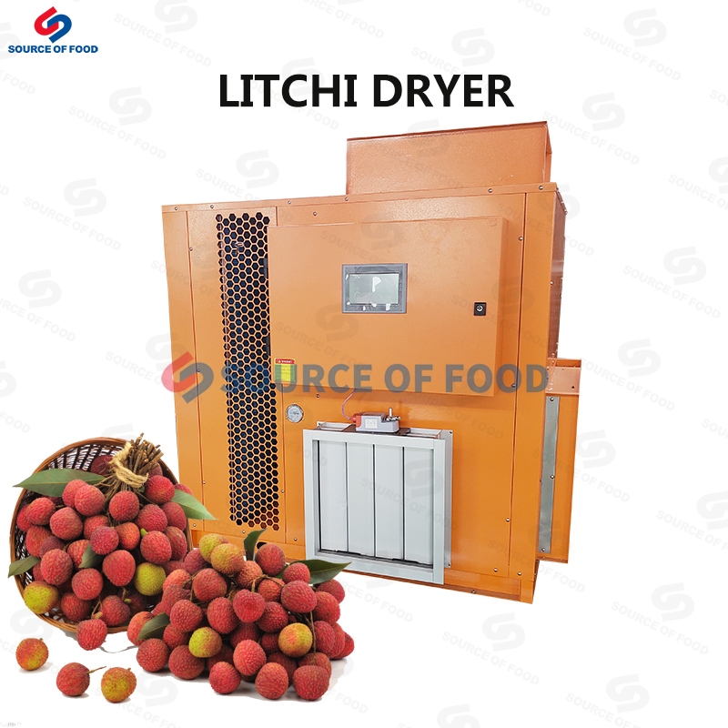 Litchi can also be dried by litchi dryer to make dried fruit preserves