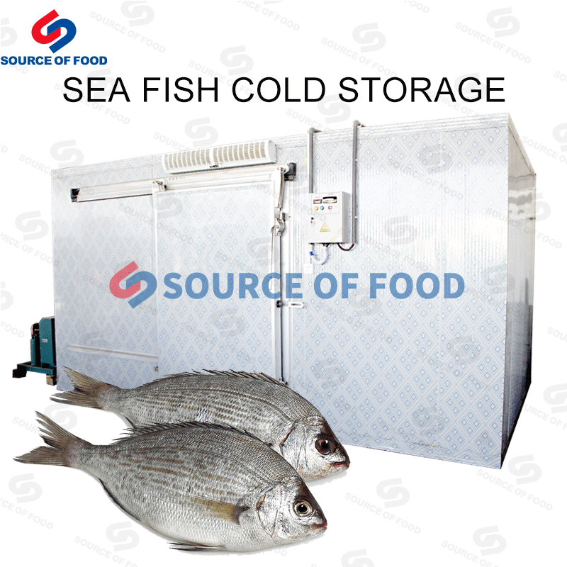 sea fish storage cold room uses electric energy as power source