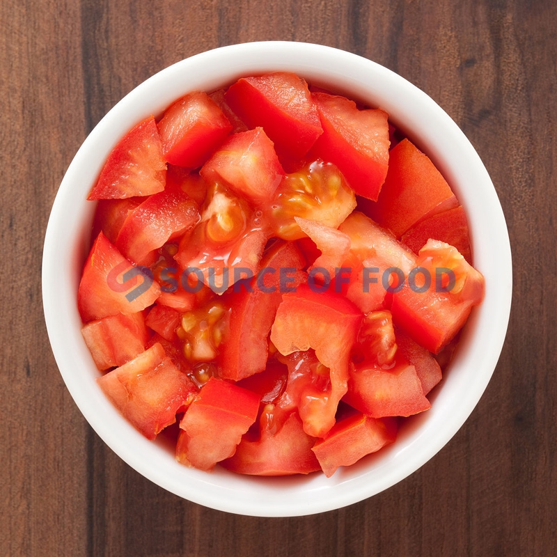 Our multi-function slicer can slice or dice tomatoes for cooking