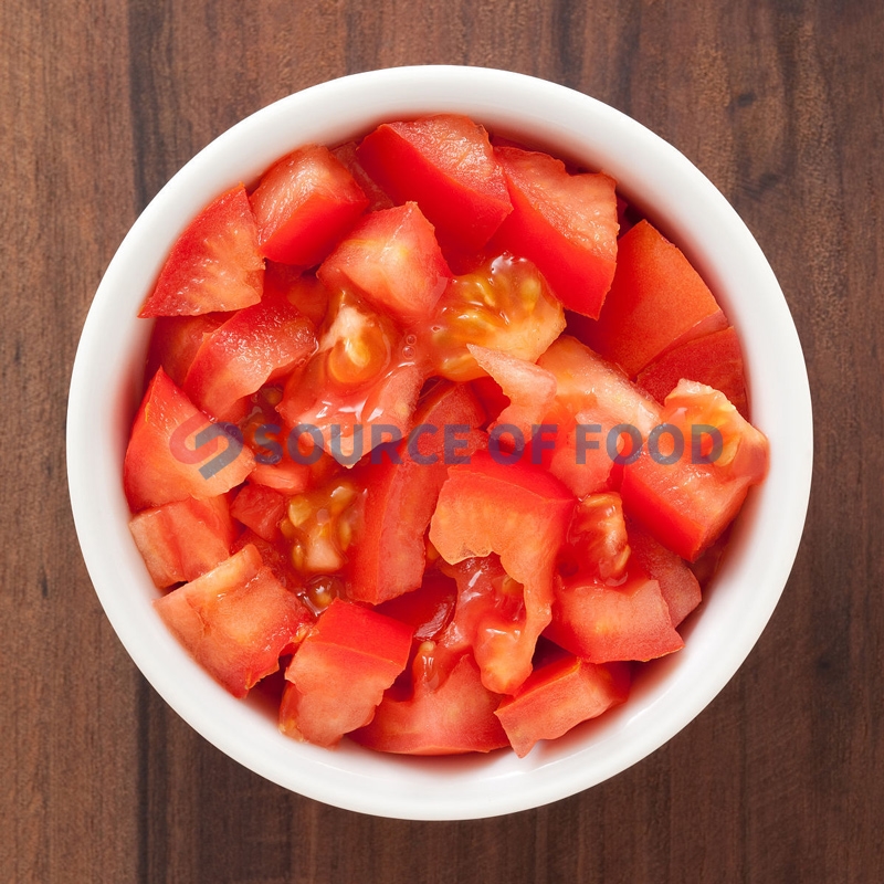 Our multi-function slicer can slice or dice tomatoes for cooking