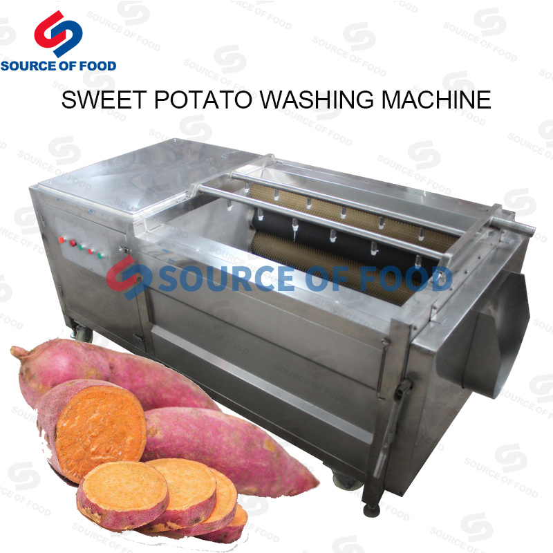 Our sweet potatoes washing machine belongs to the roller washing machine