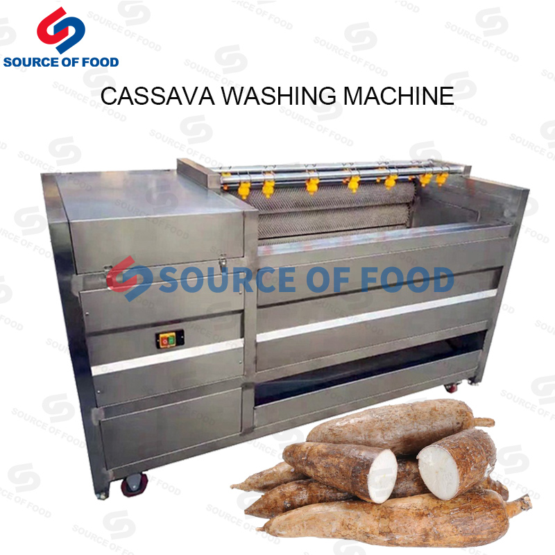 Our cassava washing machine belongs to the roller washing machine