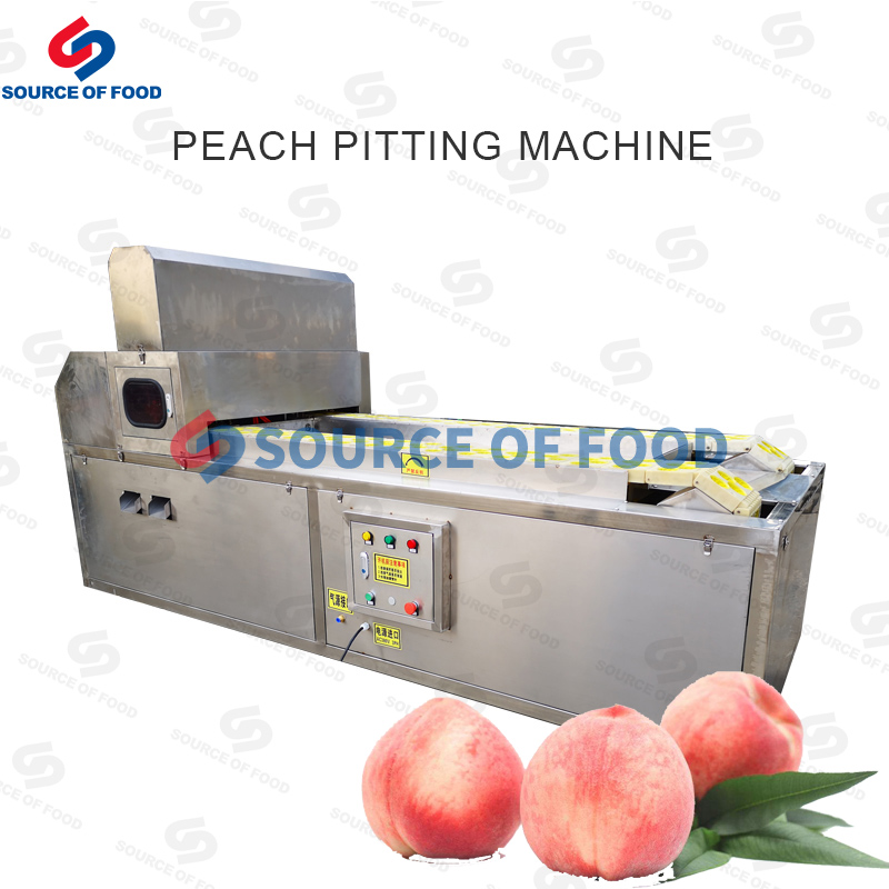 Our peach pitting machine can effectively remove the pit