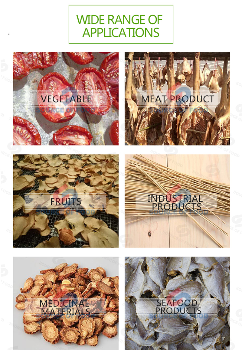 duck meat dryer machine can well preserve the original nutritional ingredients and edible value.