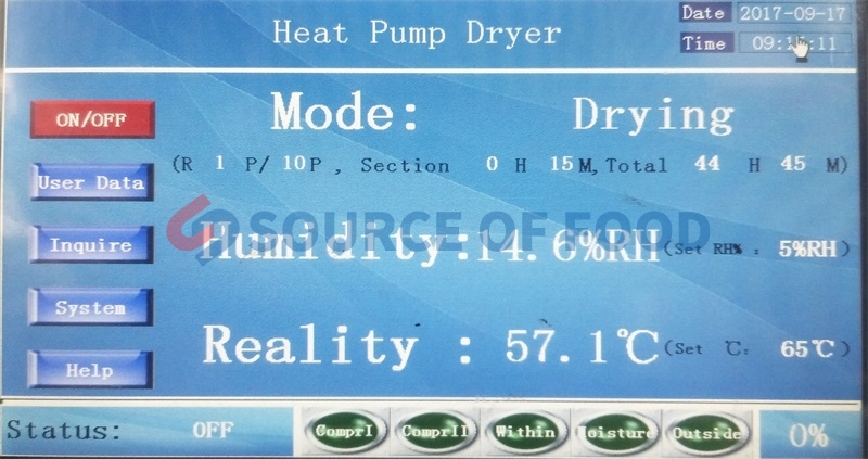 Our pork dryer belongs to the air energy heat pump dryer